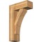 Ekena Millwork Thorton Block Rough Sawn Bracket w/ Offset Brace, Western Red Cedar, 8"W x 22"D x 34"H BKT0806X22X34THR05RWR - alternate 1